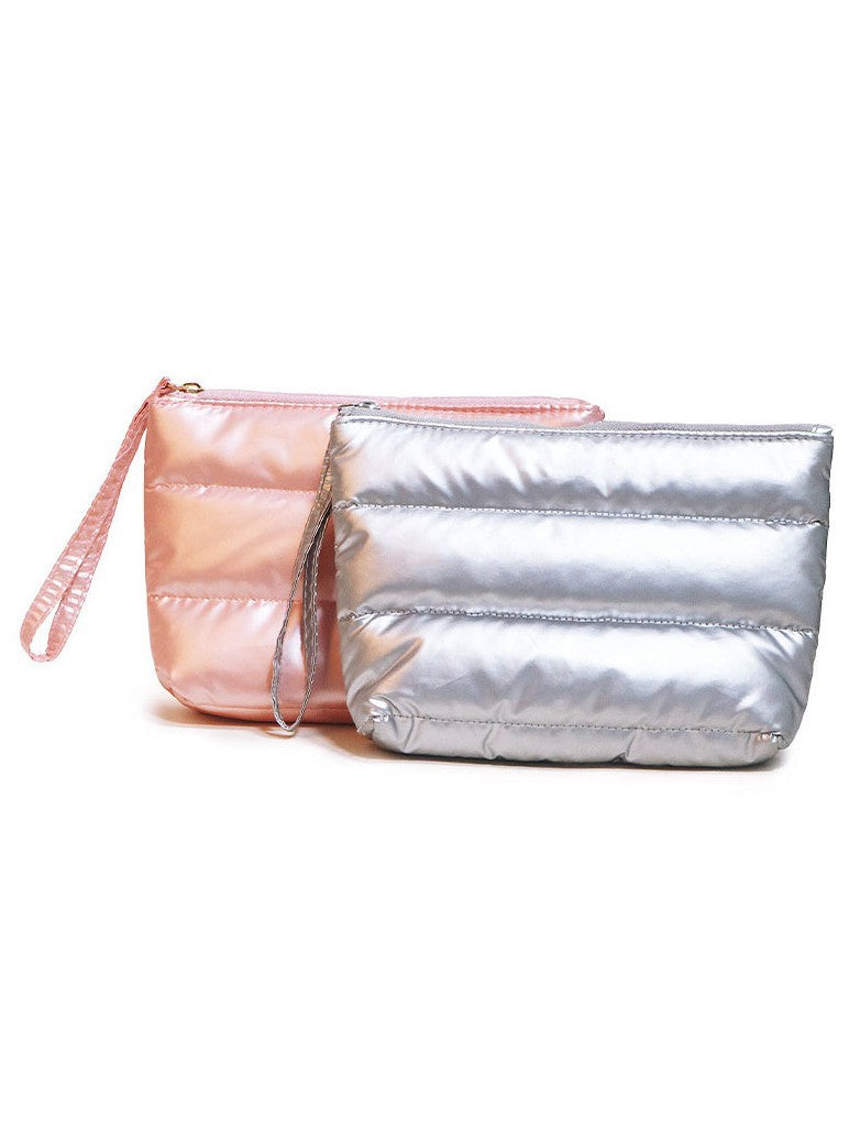 Quilted Waterproof Cosmetic Bag for Travel