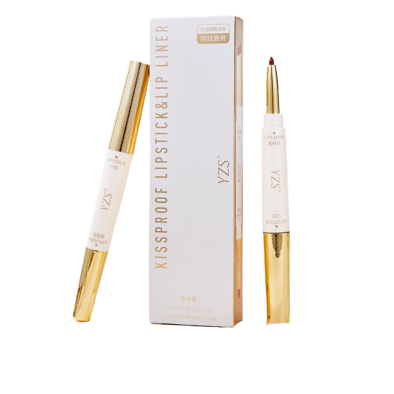 Soft fog non-stick cup double head lipstick