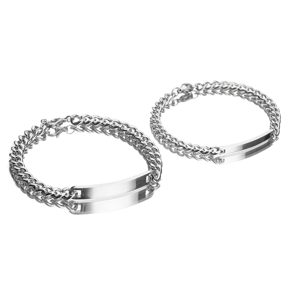 Titanium steel 18K high-quality gold-plated bracelet