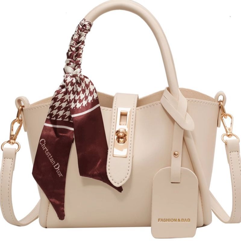 Stylish Women's PU Messenger Bucket Bag