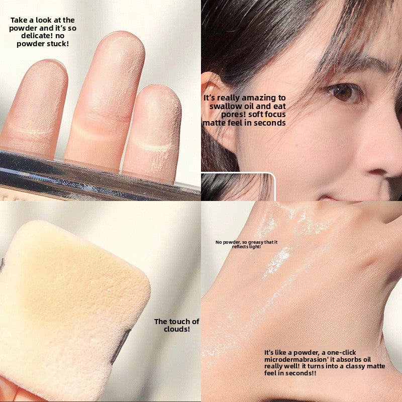 Small Silver Nugget Soft Focus Honey Powder Cake to Set Makeup