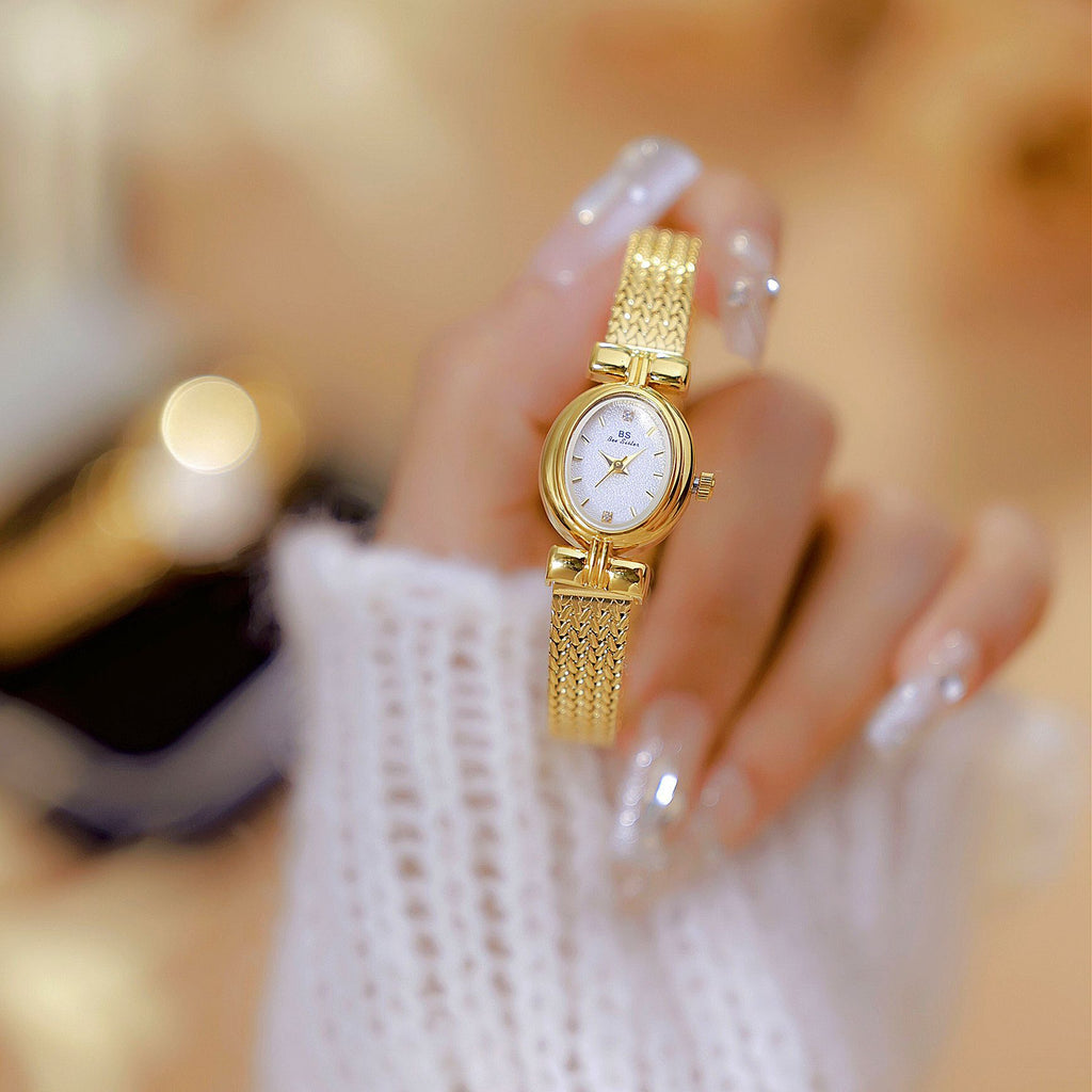BS vintage light luxury jewelry, Wheat Ear Watch, elegant women's watch