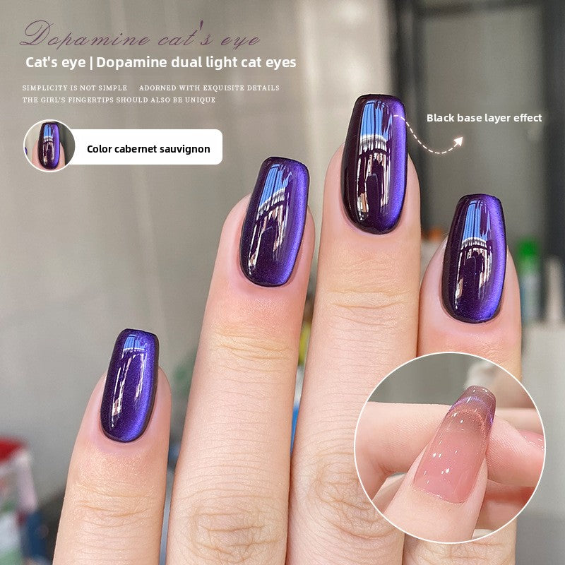 Double Light Cat Eye Nail Polish Glue