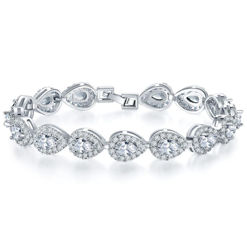 Water Drop Zircon Bracelet for Women