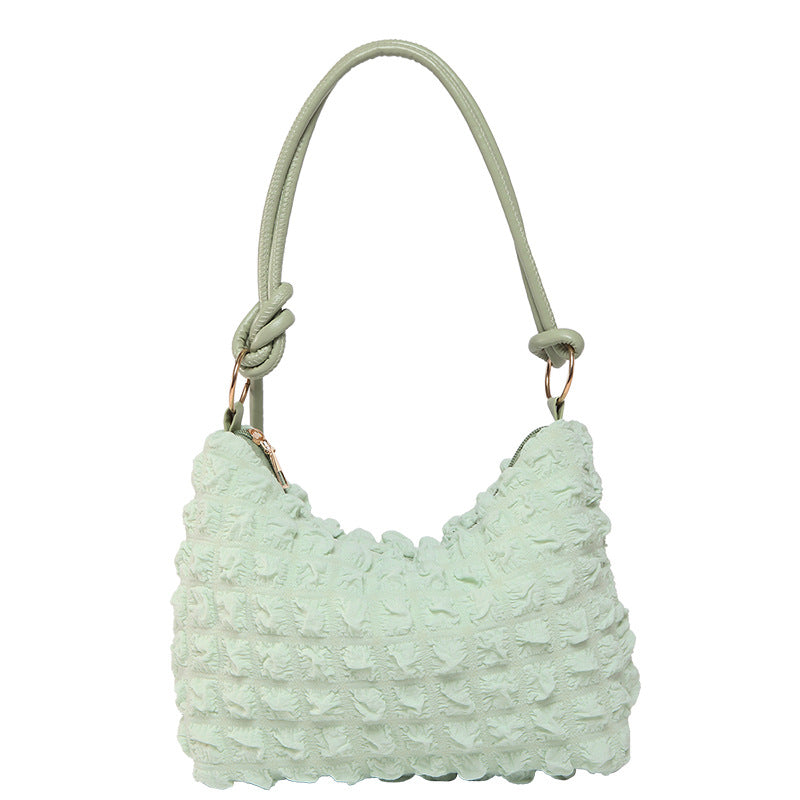 Elegant Folded Velvet Shoulder Bag