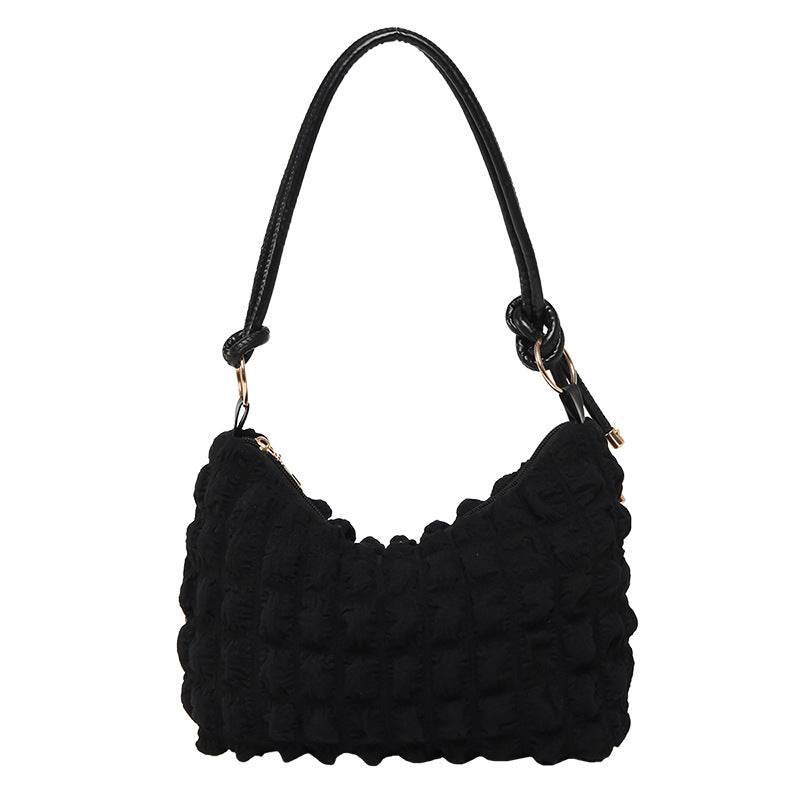Elegant Folded Velvet Shoulder Bag