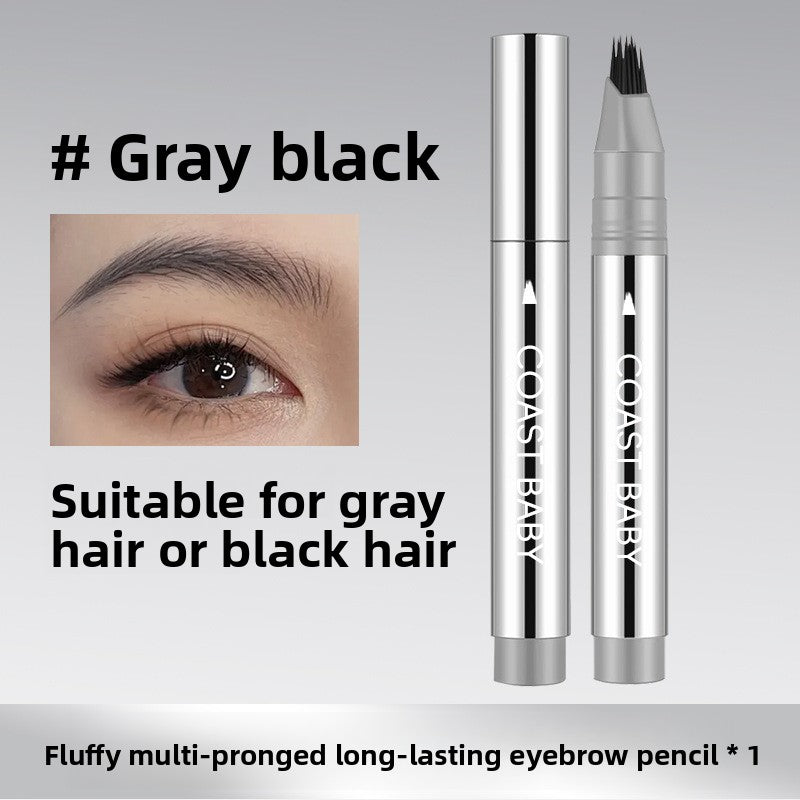 Furry multi-fork styling eyebrow pencil
