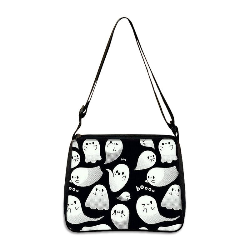 Polyester Gothic Print Underarm Handbag
