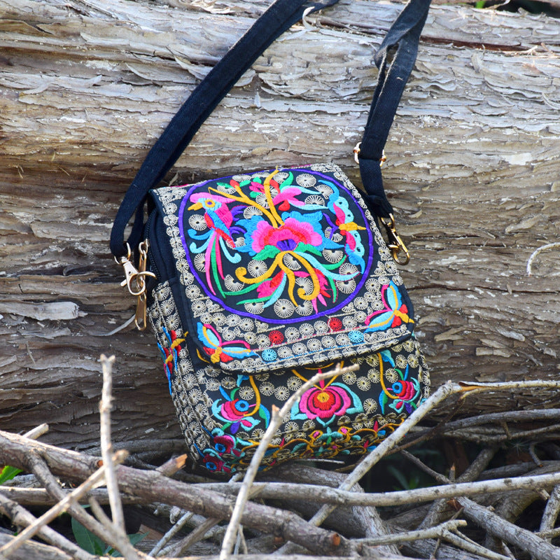 embroidered handbag