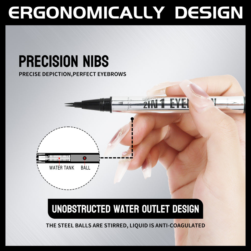 HelloKiss Dual-ended Waterproof Eyebrow Pencil