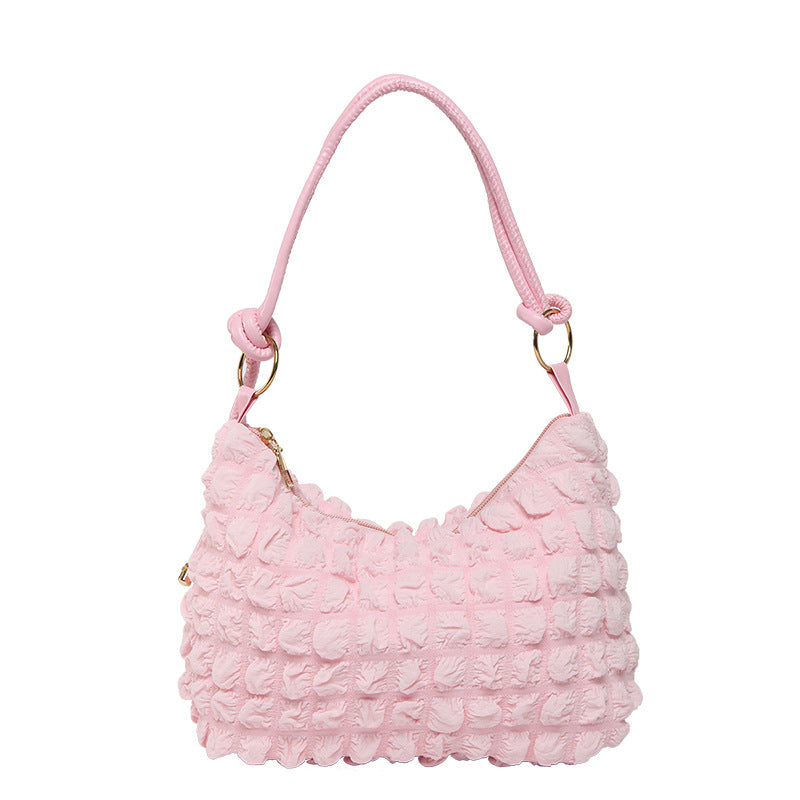 Elegant Folded Velvet Shoulder Bag