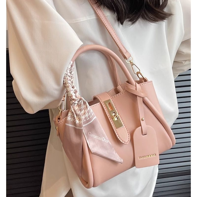 Stylish Women's PU Messenger Bucket Bag