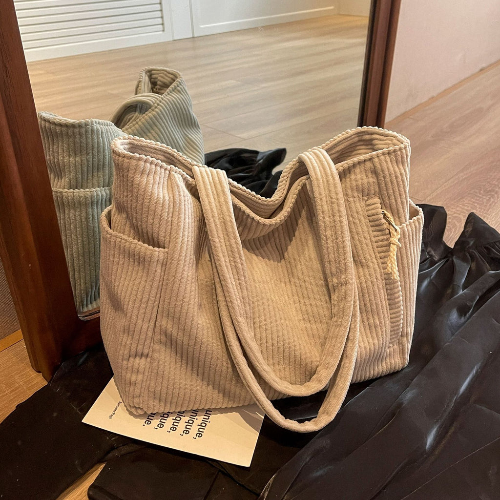 Fashion Casual Corduroy Shoulder Bag